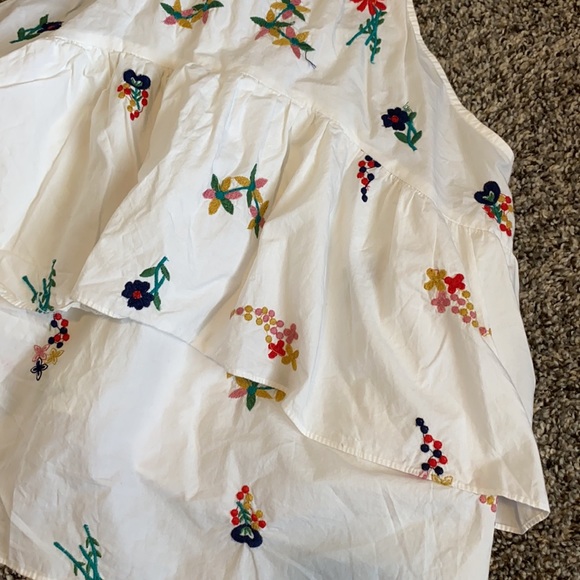 Zara Embroidered Ruffle Tank - Picture 5 of 5